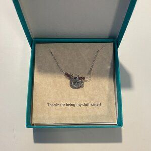 Sterling Silver Sloth Necklace